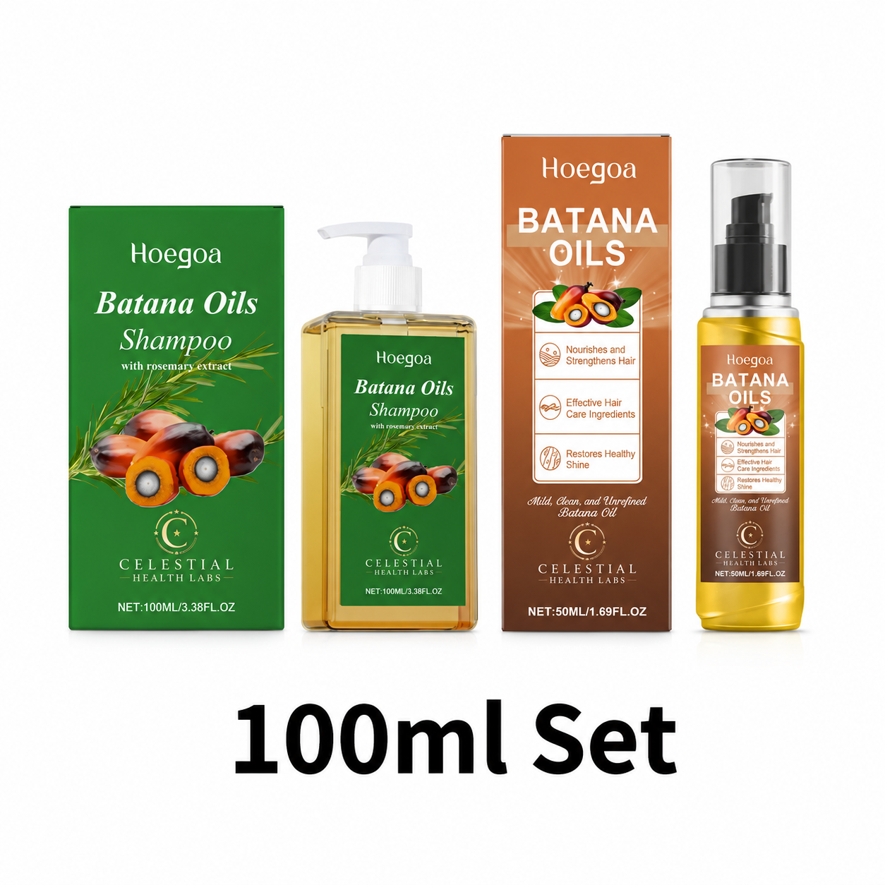 Biologische Batana Voedende Shampoo & Olie Kalmerende Hoofdhuid Intensief met Rozemarijn Extract voor Alle Haartypes