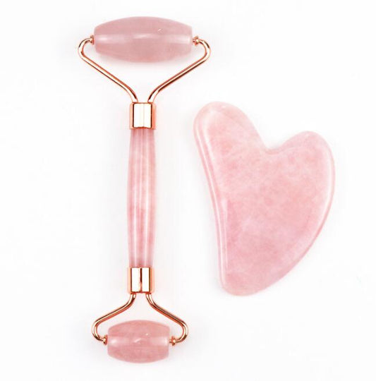 Jade Roller Steen Natuurlijk Rozenkwarts Kristal Facelift Massage
