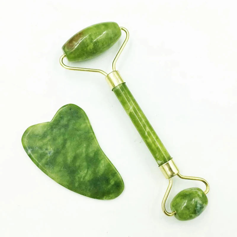 Natuurlijke Jaden Schraapbord Roller Massager set